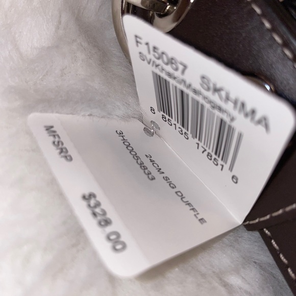 NWT Signature Brown Coach Duffle Bag - Picture 5 of 5